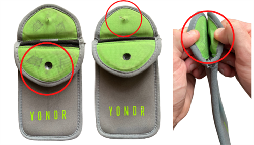 examples of damage to a Yondr pouch